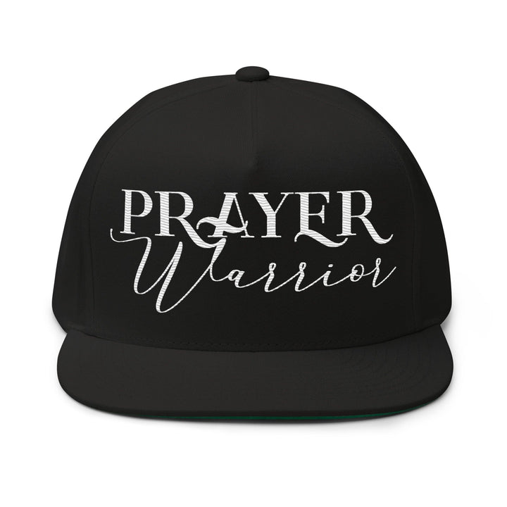 Flat Bill Baseball Cap - Prayer Warrior - Unisex | Baseball Caps | Embroidered