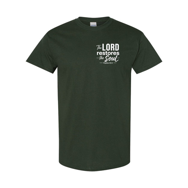 Graphic T-Shirt Inspirational Apparel inspired by Biblical Scripture Psalm 23:3