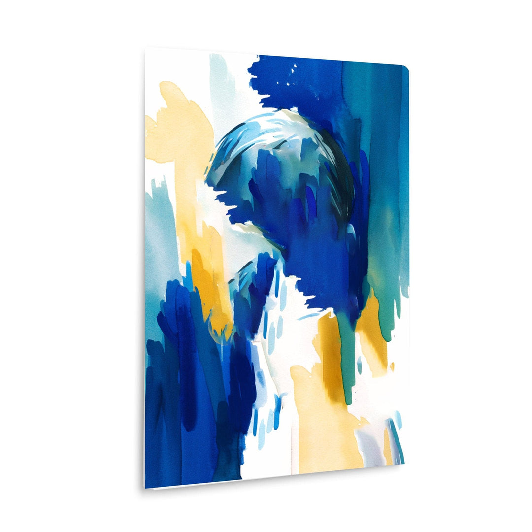 Wall Decor - Giclee Poster Art Print - Blue Abstract Watercolors