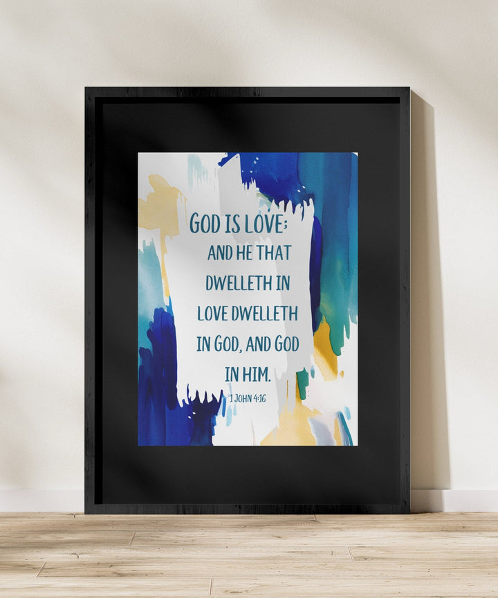 Wall Decor Giclee Fine Art Print - God is Love - Decorative | Wall Art | Giclee