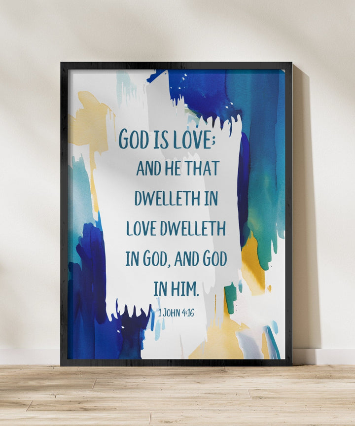 Wall Decor Giclee Fine Art Print - God is Love - Decorative | Wall Art | Giclee