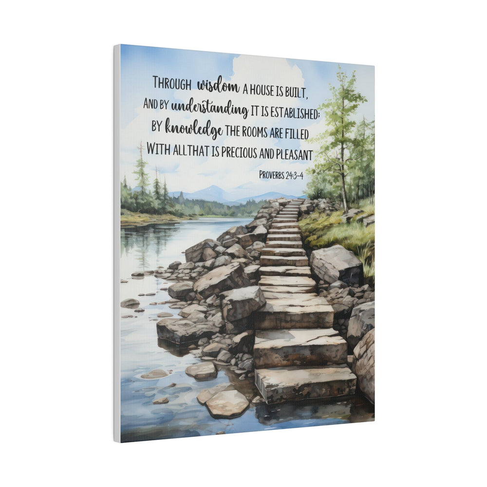 Wall Decor Giclee Fine Art Print - Stepping Stones Watercolor Through Wisdom