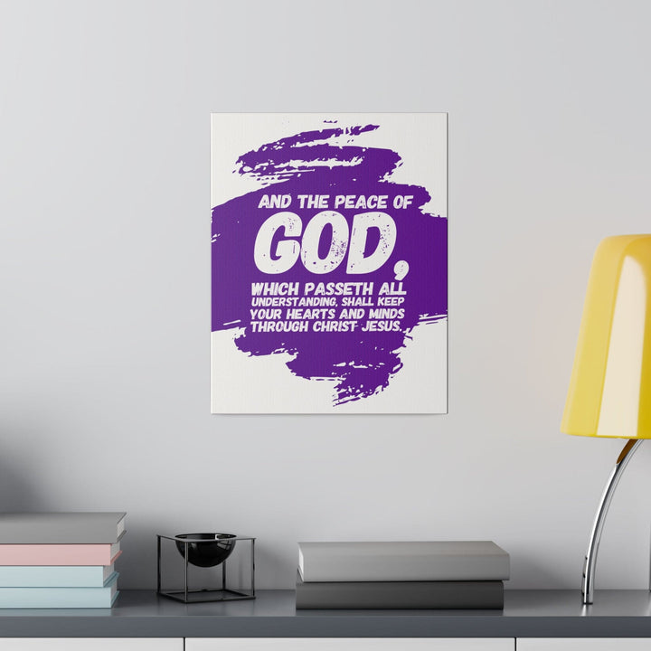 Wall Decor Giclee Fine Art Print and the Peace of God Purple - Decorative