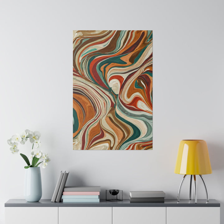 Wall Decor Giclee Fine Art Print Boho Brown Marble Print - Decorative | Wall