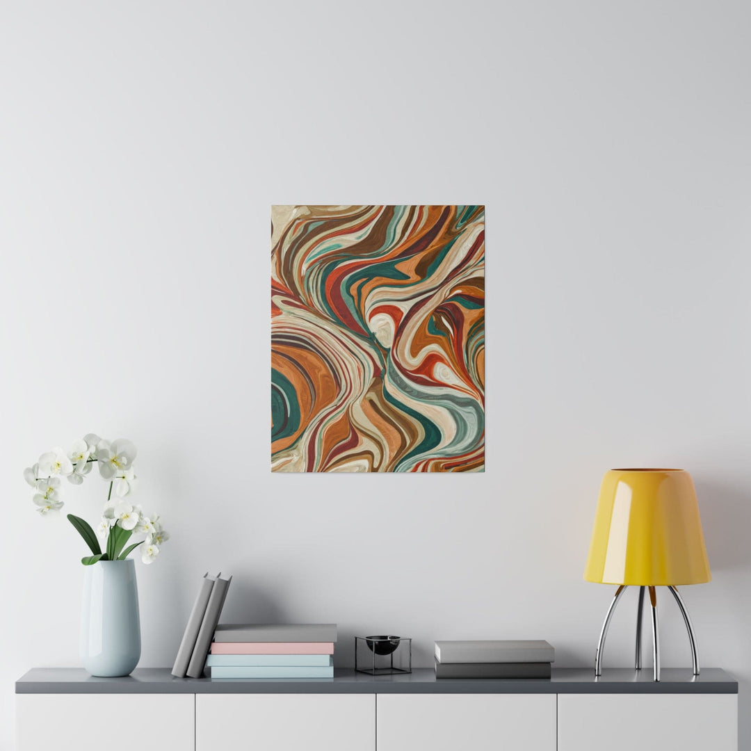 Wall Decor Giclee Fine Art Print Boho Brown Marble Print - Decorative | Wall