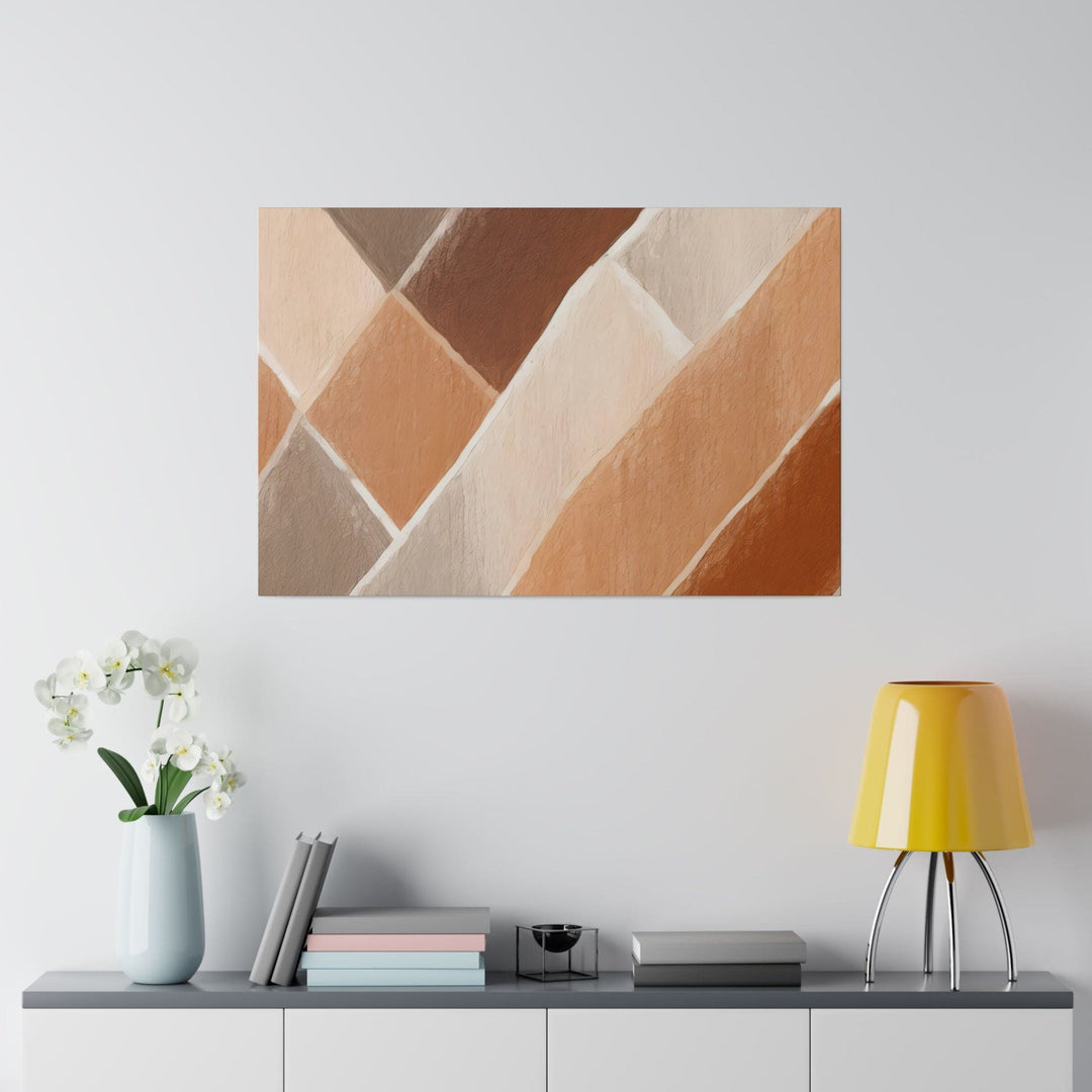 Wall Decor - Giclee Poster Art Print - Brown Rustic Watercolors Print