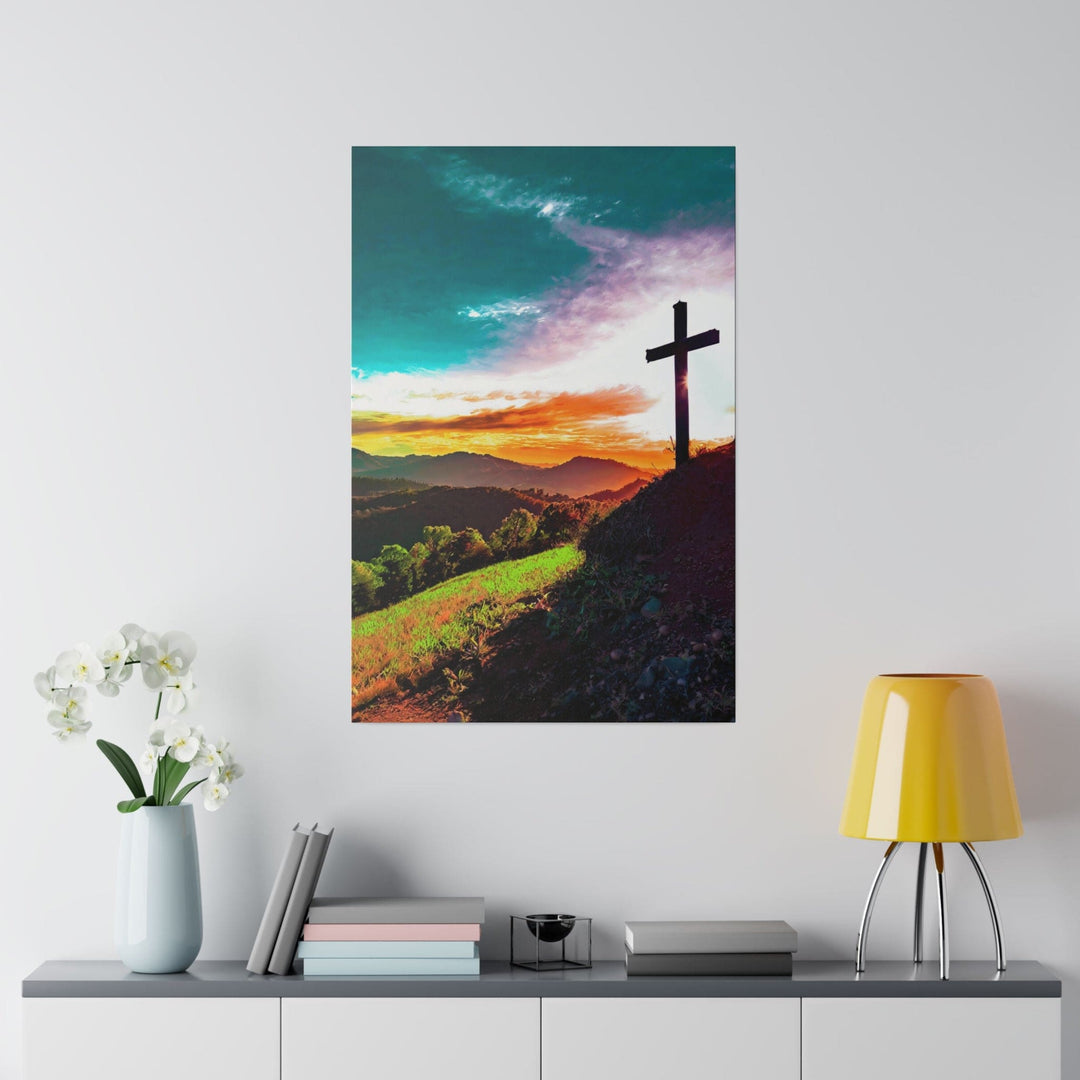 Wall Decor Giclee Fine Art Print Cross on Hilltop - Decorative | Wall Art