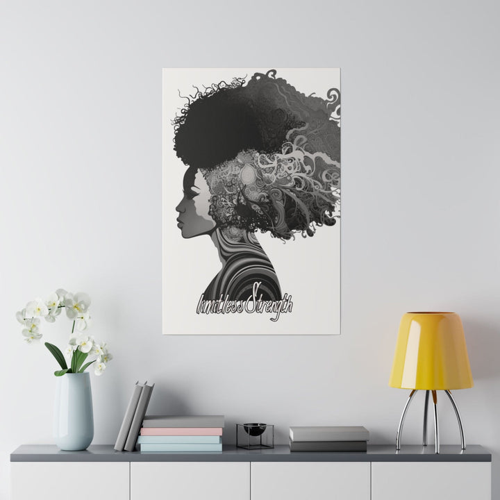 Wall Decor Giclee Fine Art Print Female Warrior Clipart Black Essence