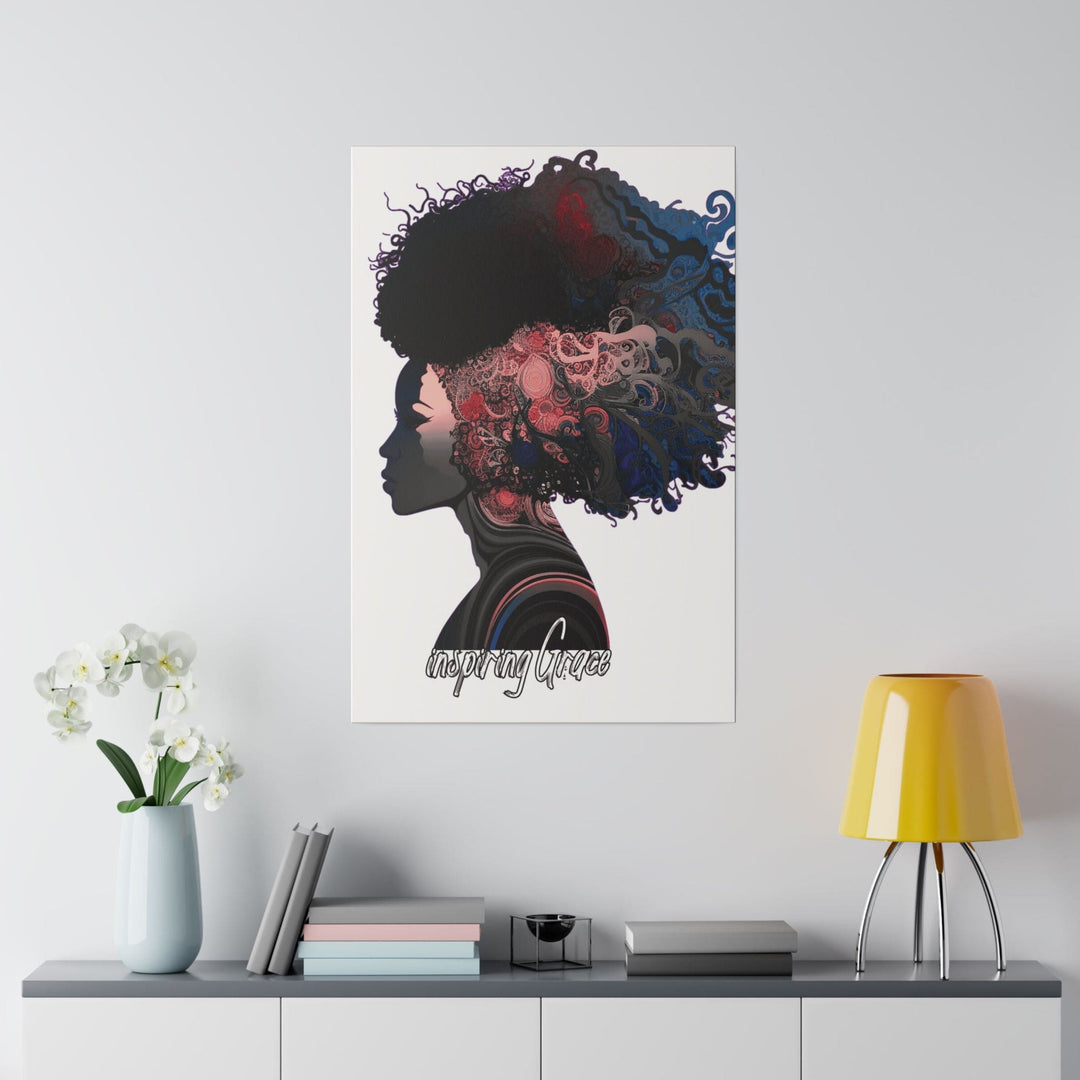 Wall Decor Giclee Fine Art Print Female Warrior Clipart Blue Essence