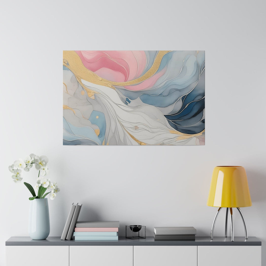 Wall Decor Giclee Fine Art Print Marble Cloud of Grey Pink Blue 5522