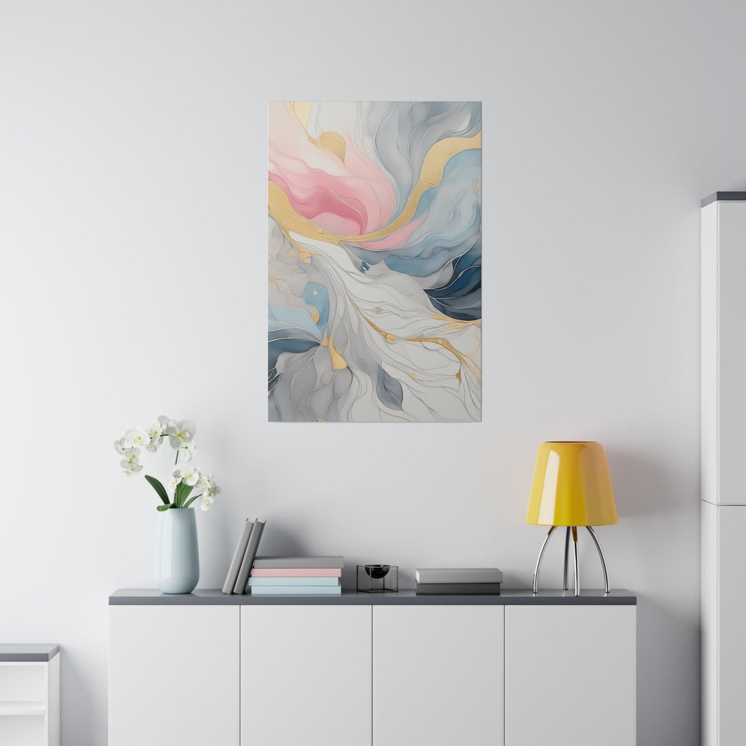 Wall Decor Giclee Poster Art Print Marble Cloud of Grey Pink Blue 5522