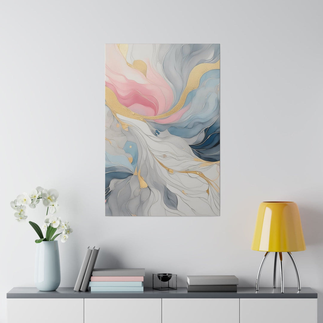 Wall Decor Giclee Poster Art Print Marble Cloud of Grey Pink Blue 5522