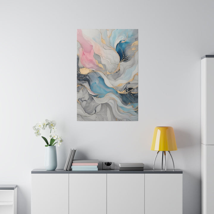 Wall Decor Giclee Fine Art Print Marble Cloud of Grey Pink Blue 63389