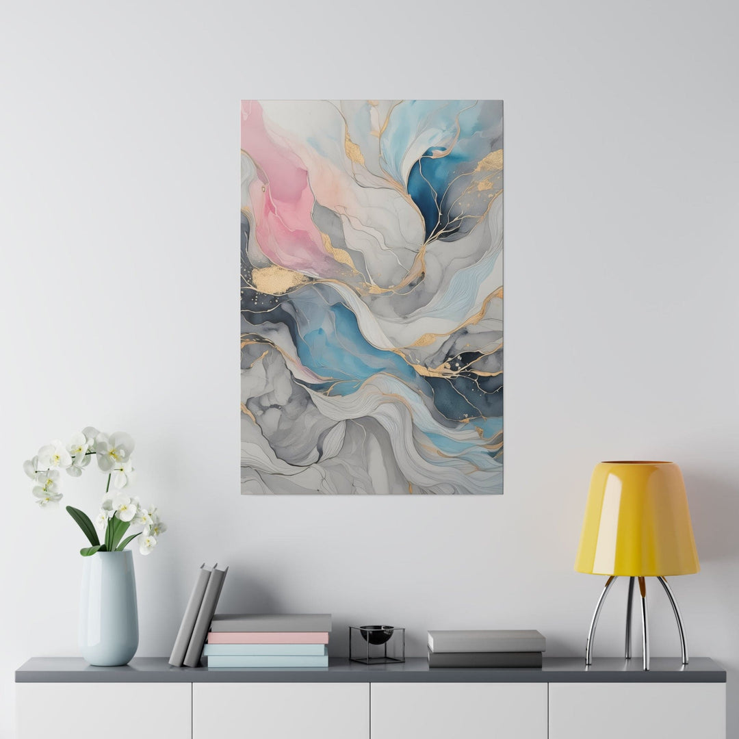 Wall Decor Giclee Fine Art Print Marble Cloud of Grey Pink Blue 63389