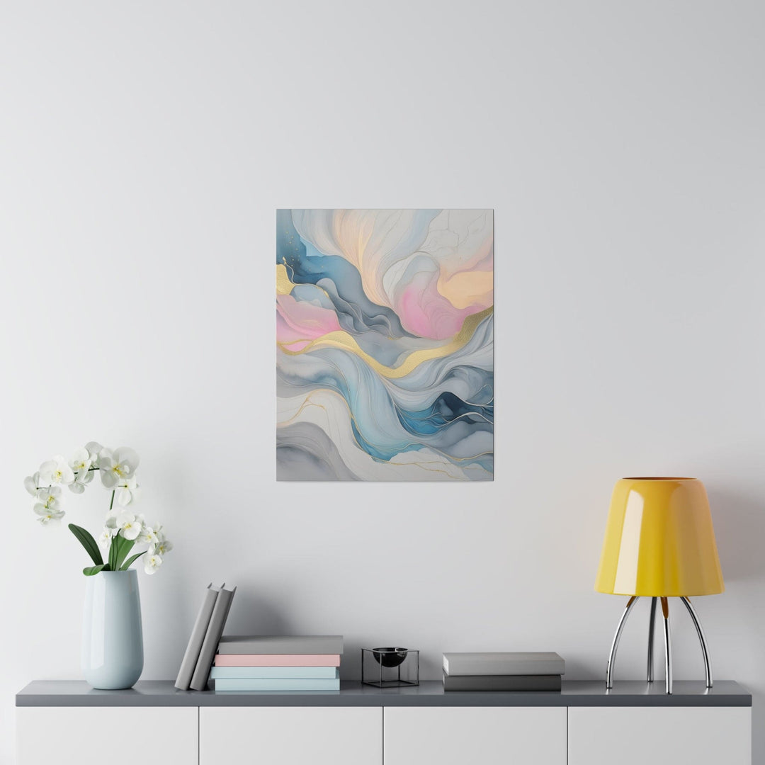 Wall Decor Giclee Poster Art Print Marble Cloud of Grey Pink Blue 72067