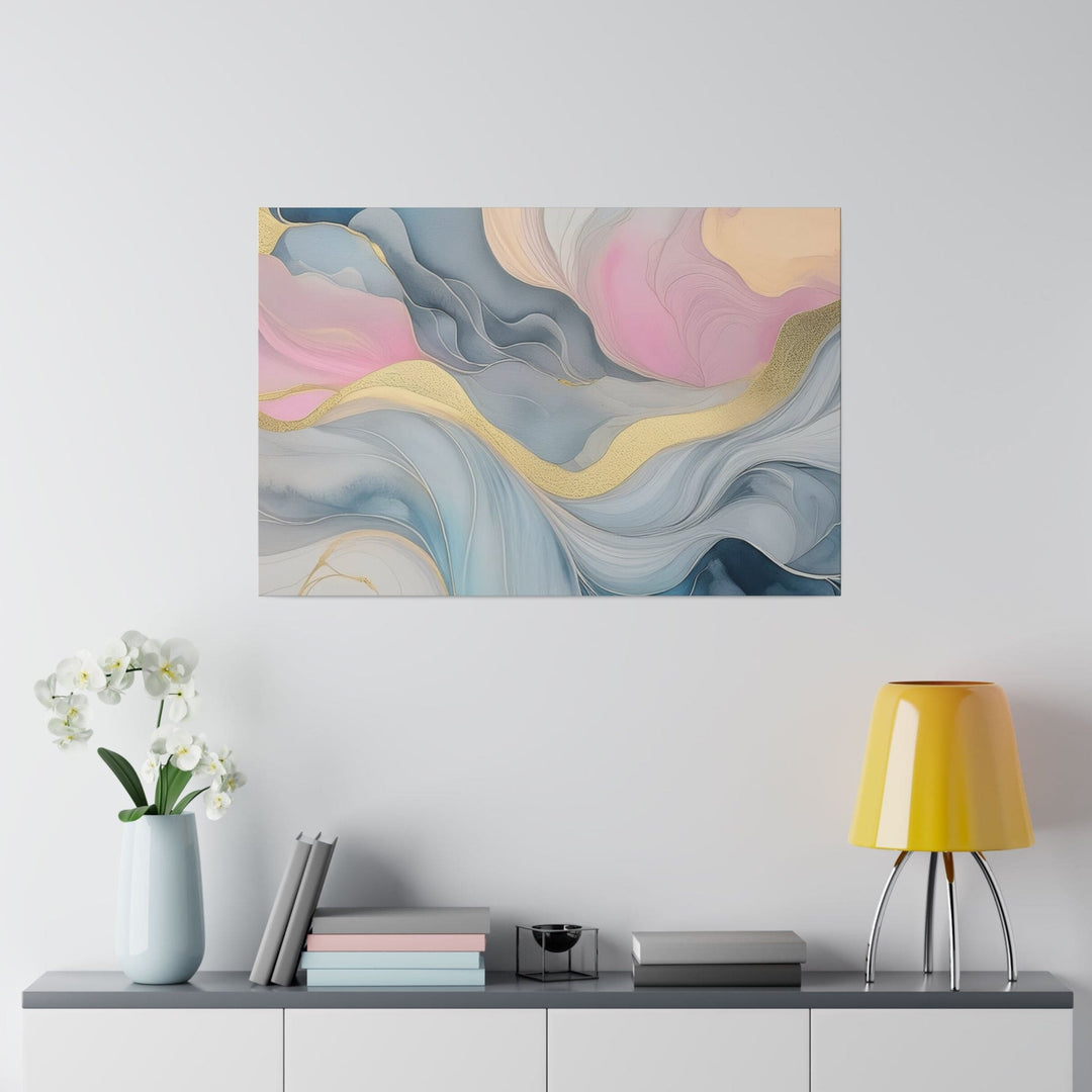 Wall Decor Giclee Fine Art Print Marble Cloud of Grey Pink Blue 72067