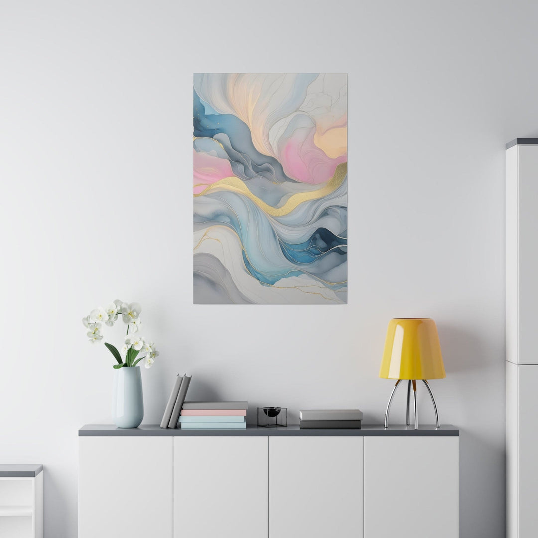 Wall Decor Giclee Poster Art Print Marble Cloud of Grey Pink Blue 72067