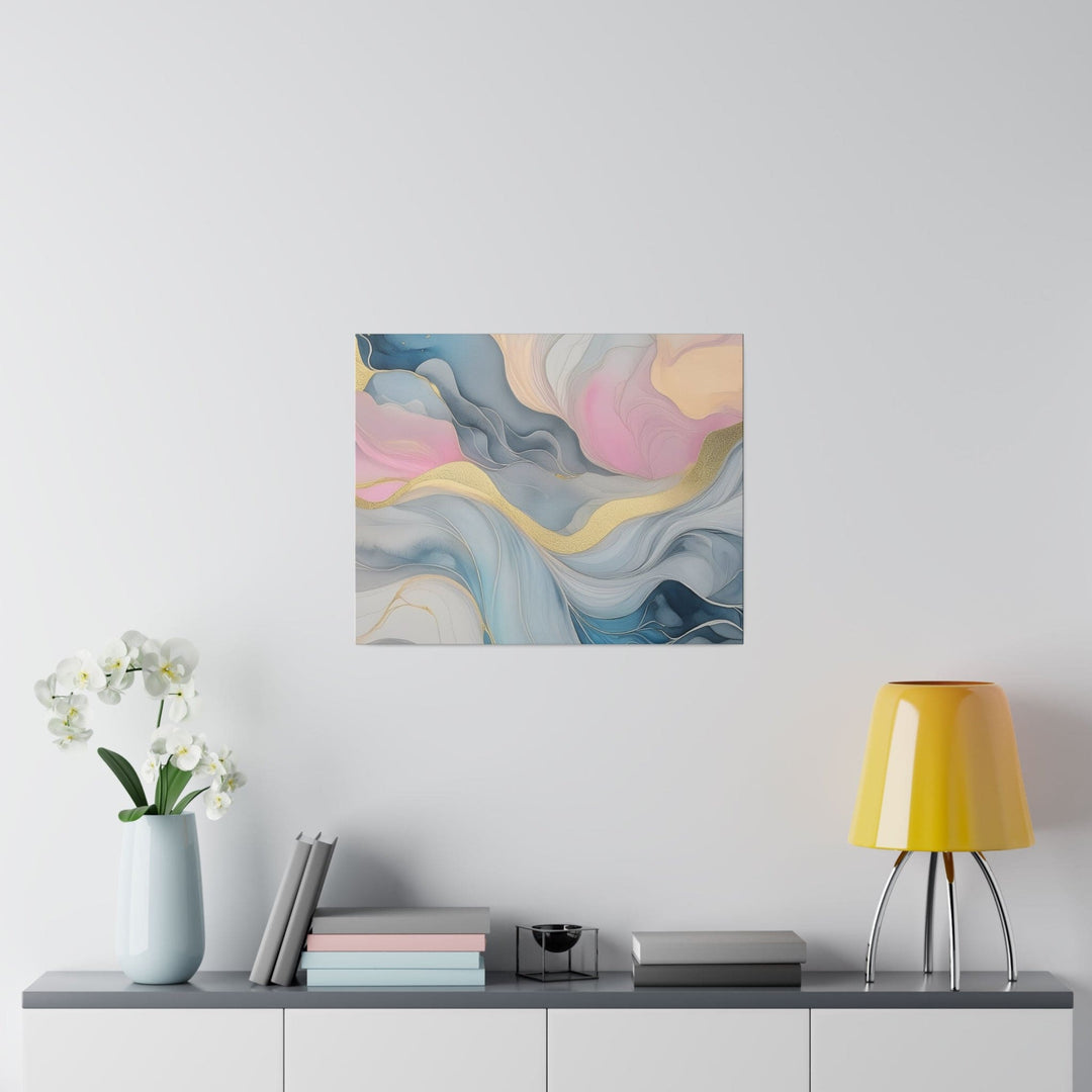 Wall Decor Giclee Fine Art Print Marble Cloud of Grey Pink Blue 72067