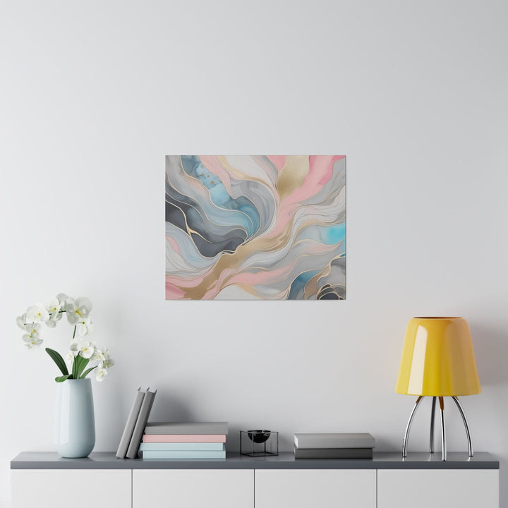 Wall Decor Giclee Fine Art Print Marble Cloud of Grey Pink Blue 82395