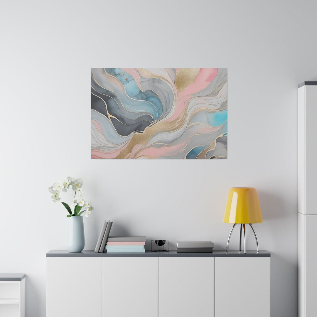 Wall Decor Giclee Fine Art Print Marble Cloud of Grey Pink Blue 82395