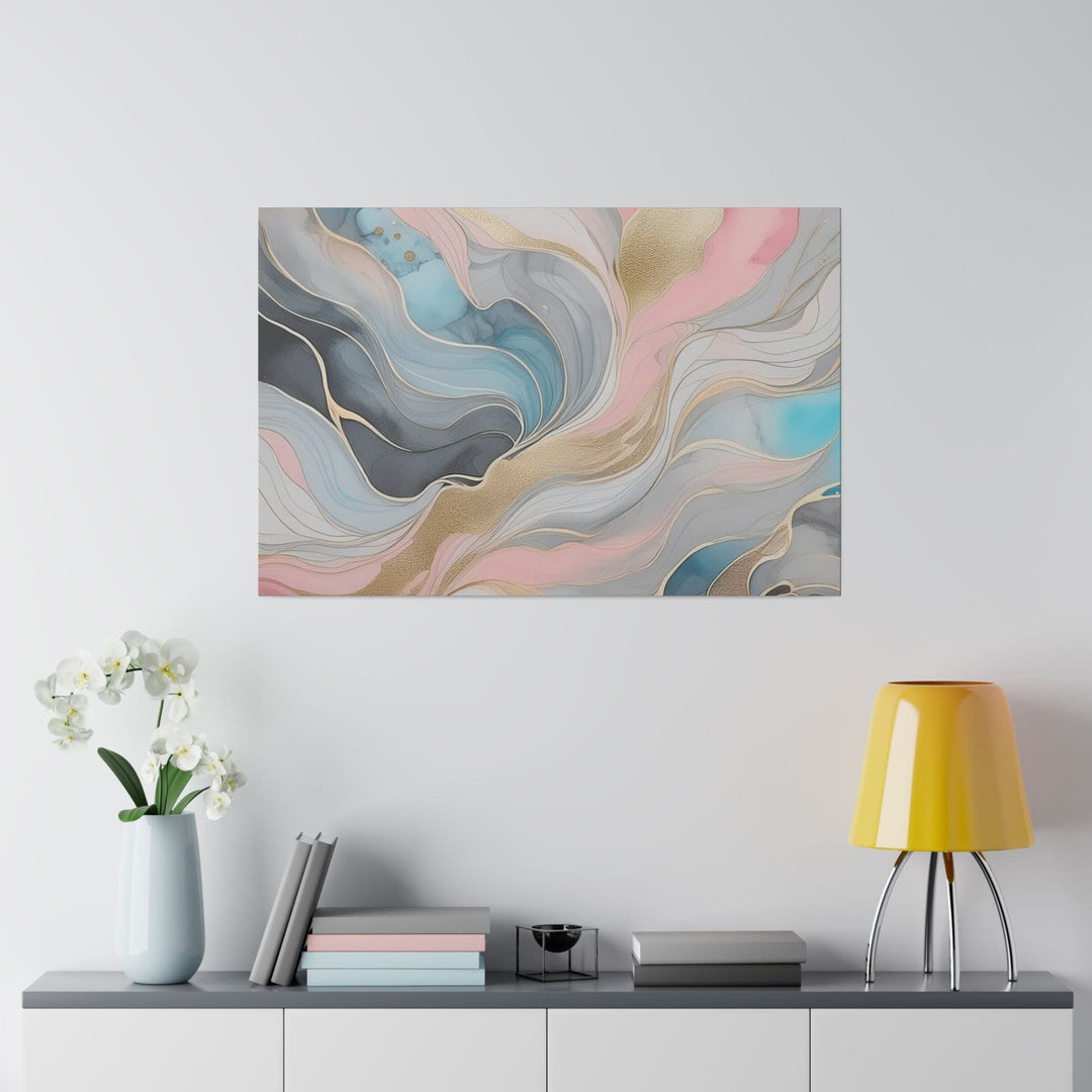 Wall Decor Giclee Fine Art Print Marble Cloud of Grey Pink Blue 82395