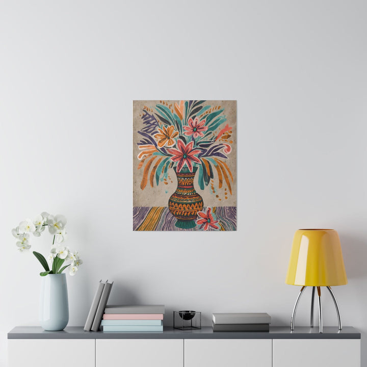 Wall Decor Giclee Poster Art Print Pastel Floral Vase - Decorative | Wall Art