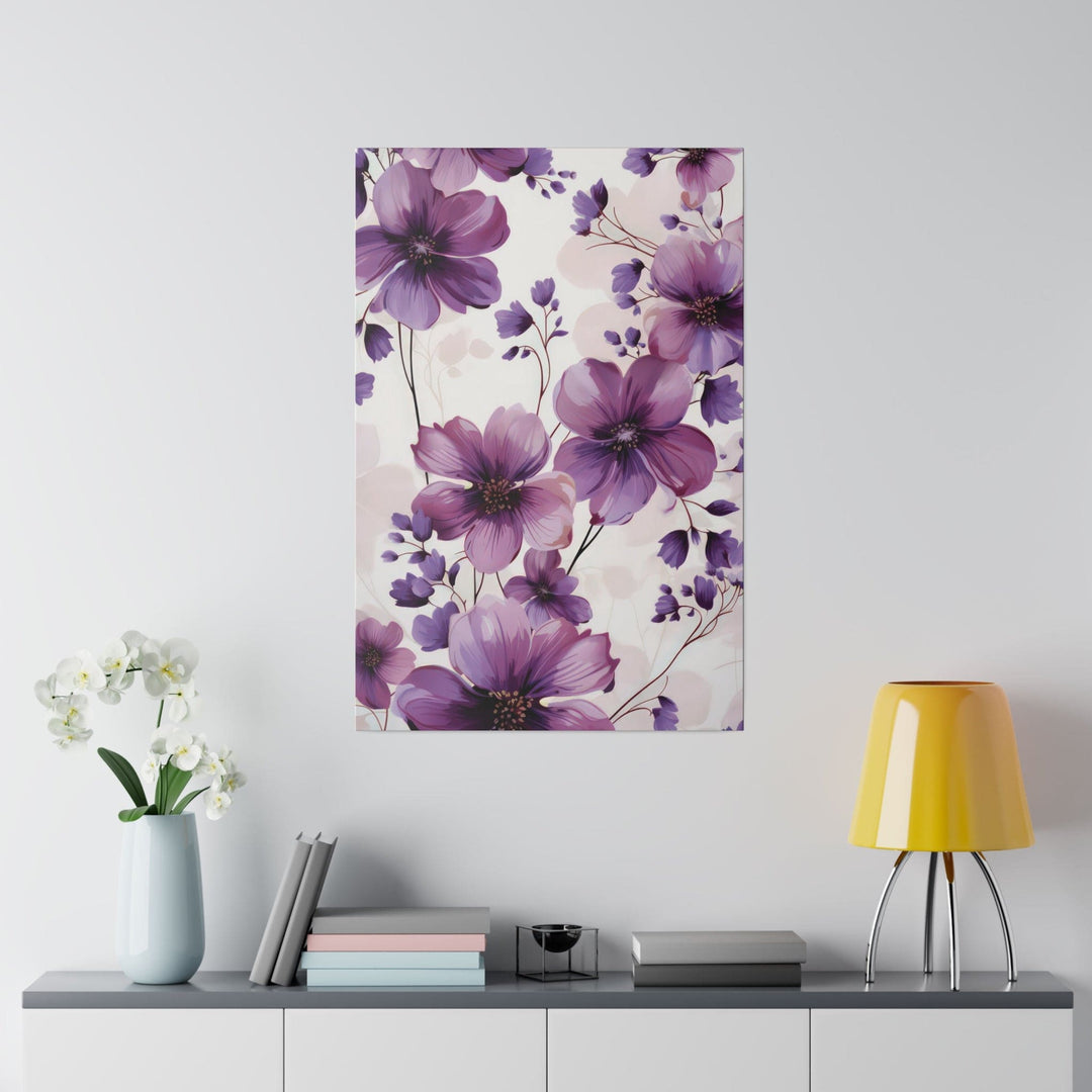 Wall Decor Giclee Fine Art Print Purple Botanical Blooms - Decorative | Wall