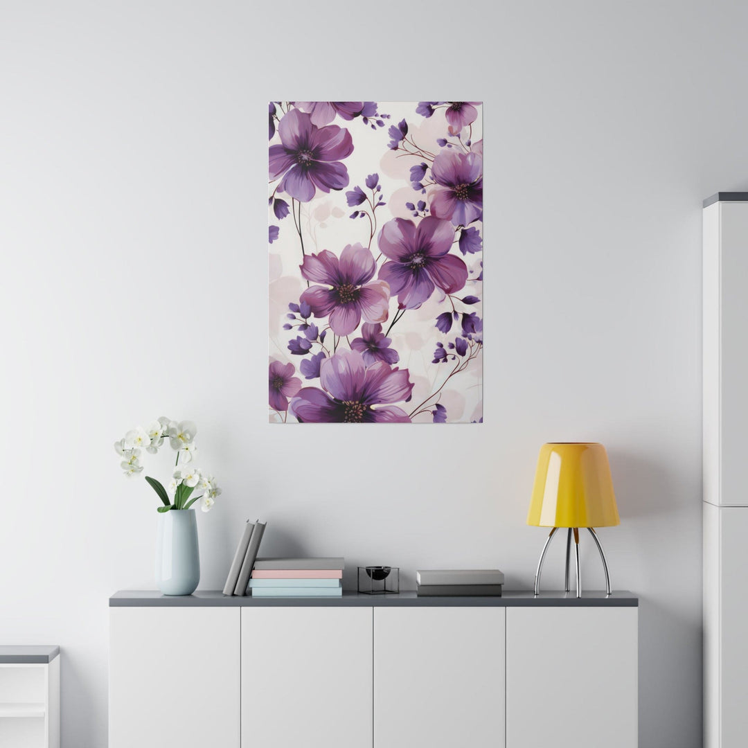 Wall Decor Giclee Fine Art Print Purple Botanical Blooms - Decorative | Wall