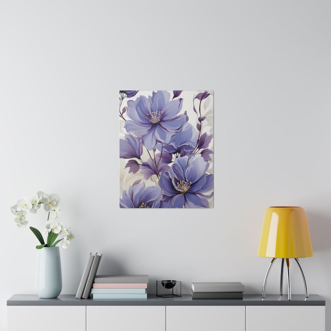 Wall Decor Giclee Fine Art Print Purple Botanical Blooms - Decorative | Wall