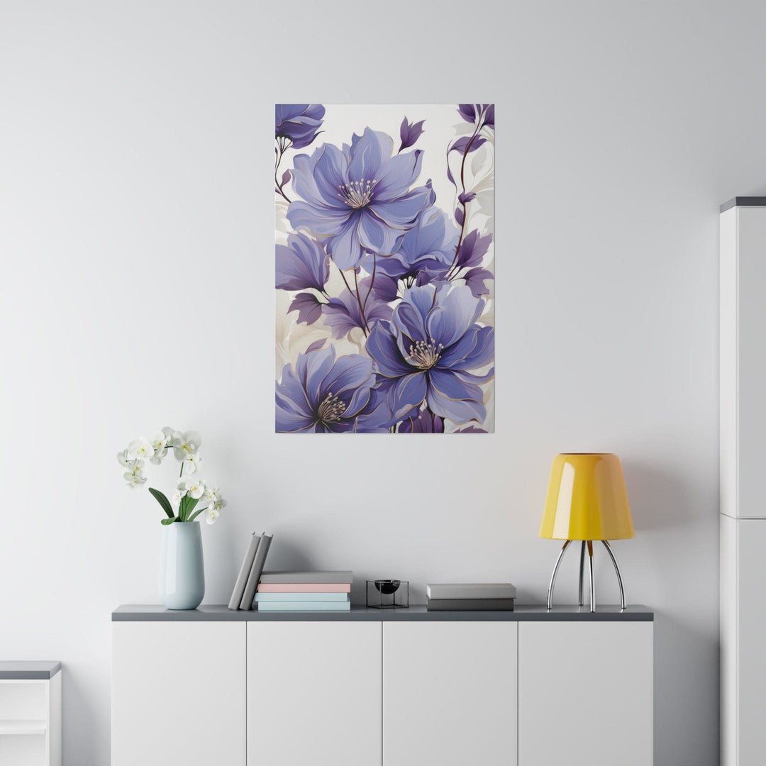 Wall Decor Giclee Fine Art Print Purple Botanical Blooms - Decorative | Wall