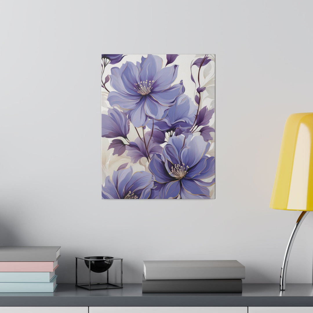 Wall Decor Giclee Fine Art Print Purple Botanical Blooms - Decorative | Wall