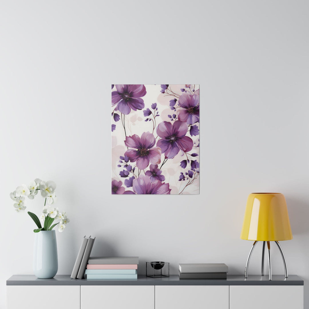 Wall Decor Giclee Fine Art Print Purple Botanical Blooms - Decorative | Wall