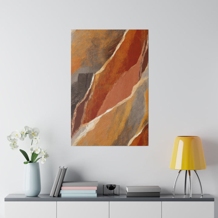 Wall Decor Giclee Fine Art Print Rustic Brown Stone Print - Decorative | Wall