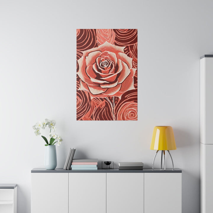 Wall Decor Giclee Fine Art Print Rustic Pink Rose - Decorative | Wall Art