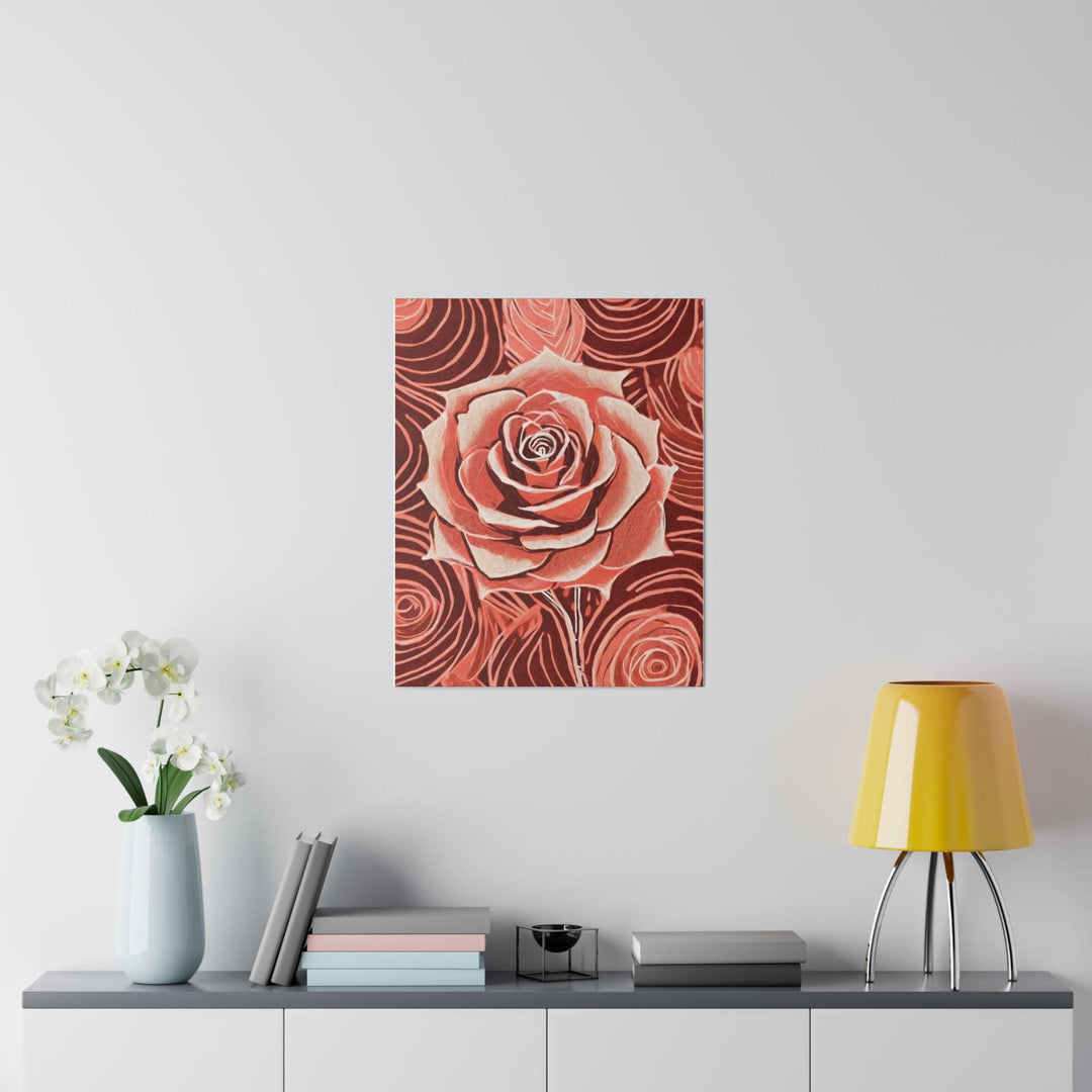 Wall Decor Giclee Fine Art Print Rustic Pink Rose - Decorative | Wall Art