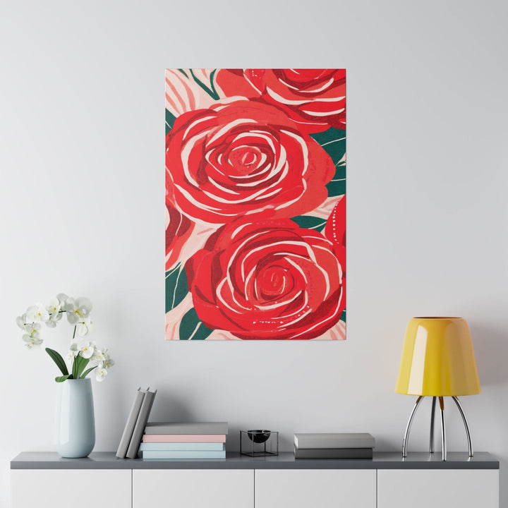 Wall Decor Giclee Fine Art Print Rustic Red Roses - Decorative | Wall Art