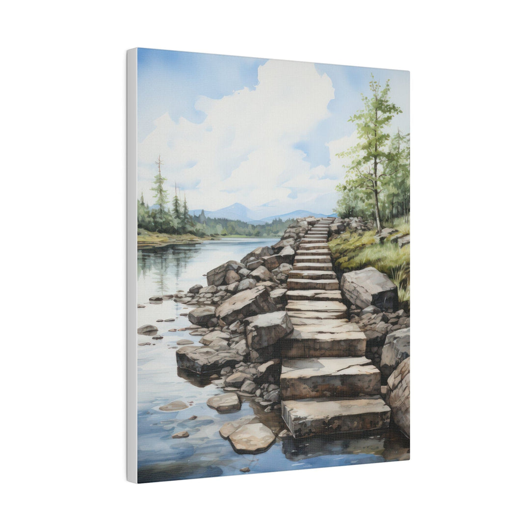 Wall Decor Giclee Fine Art Print Rustic Stepping Stones - Decorative | Wall Art