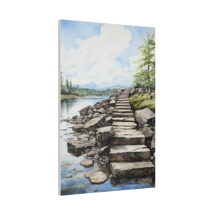 Wall Decor Giclee Fine Art Print Rustic Stepping Stones - Decorative | Wall Art