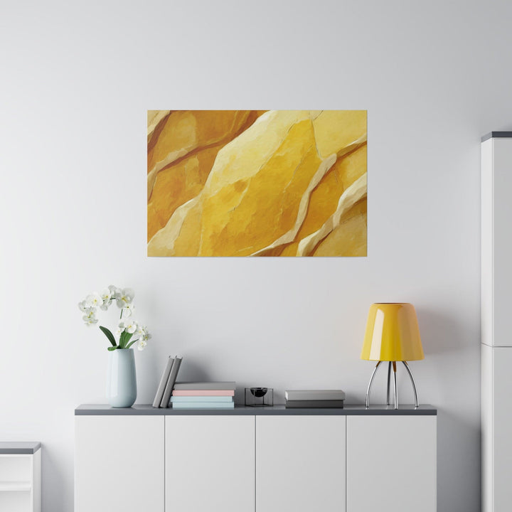 Wall Decor Giclee Fine Art Print Rustic Yellow Stone Print - Decorative | Wall