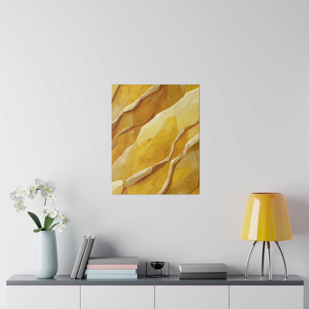 Wall Decor Giclee Fine Art Print Rustic Yellow Stone Print - Decorative | Wall