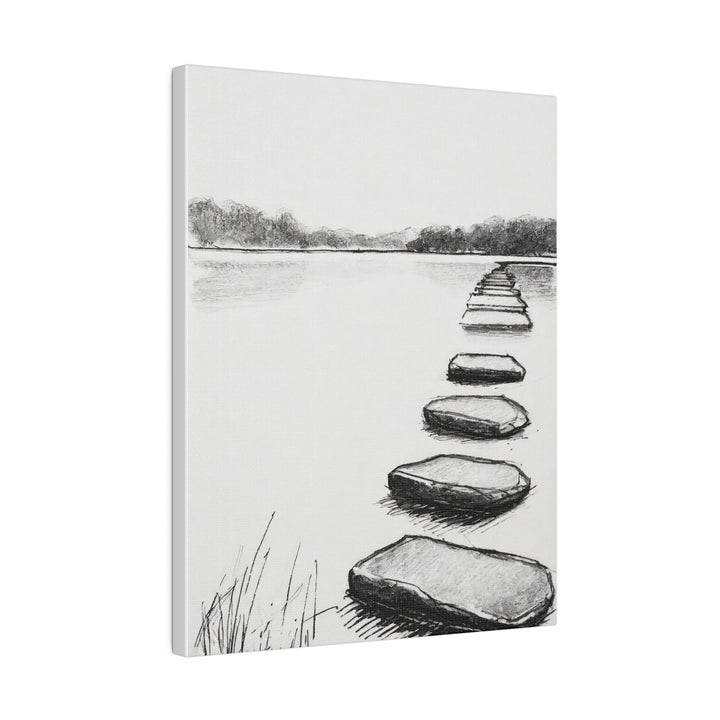 Wall Decor Giclee Fine Art Print Stepping Stone Still Waters - Decorative