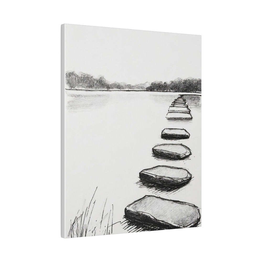 Wall Decor Giclee Fine Art Print Stepping Stone Still Waters - Decorative