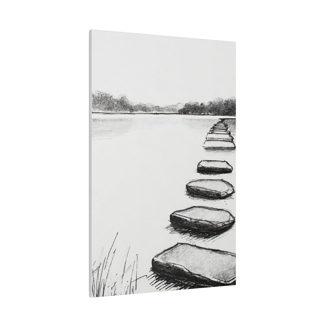 Wall Decor Giclee Fine Art Print Stepping Stone Still Waters - Decorative