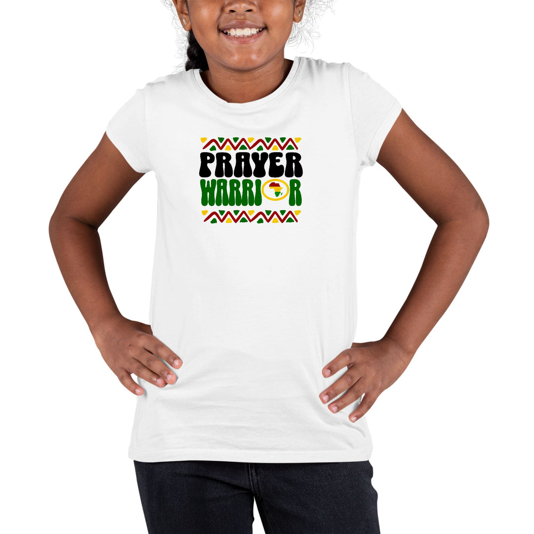 Girls Graphic Tee T-shirt Prayer Warrior Africa Inspiration
