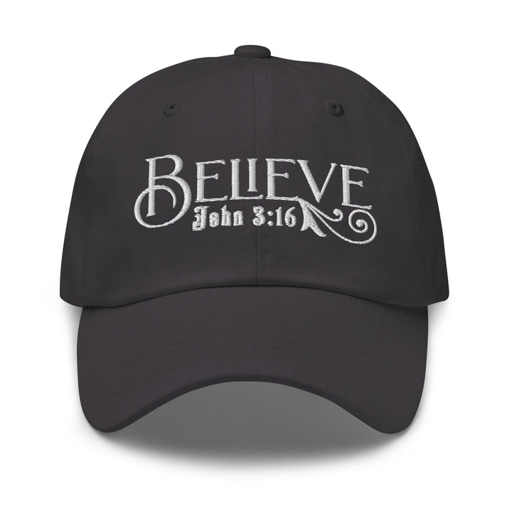 Embroidered Baseball Dad Cap Believe - John 3:16 - Unisex | Baseball Caps