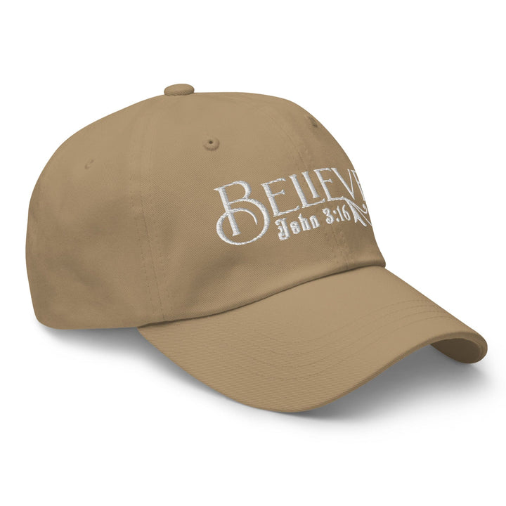 Embroidered Baseball Dad Cap Believe - John 3:16 - Unisex | Baseball Caps