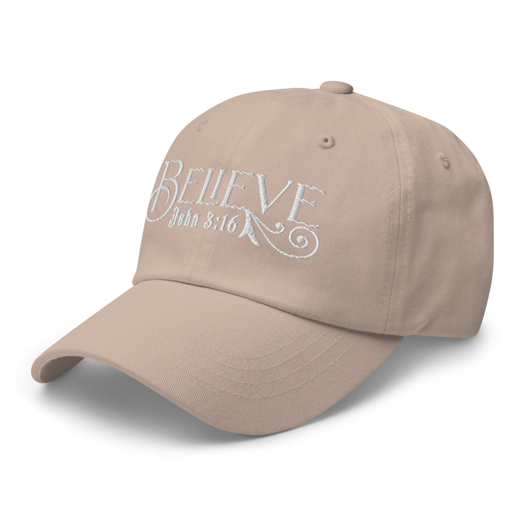 Embroidered Baseball Dad Cap Believe - John 3:16 - Unisex | Baseball Caps