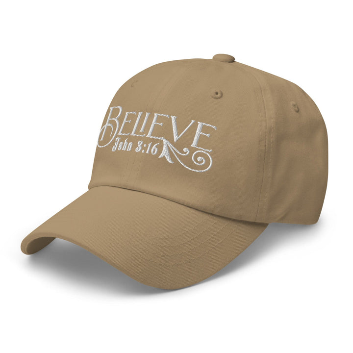 Embroidered Baseball Dad Cap Believe - John 3:16 - Unisex | Baseball Caps