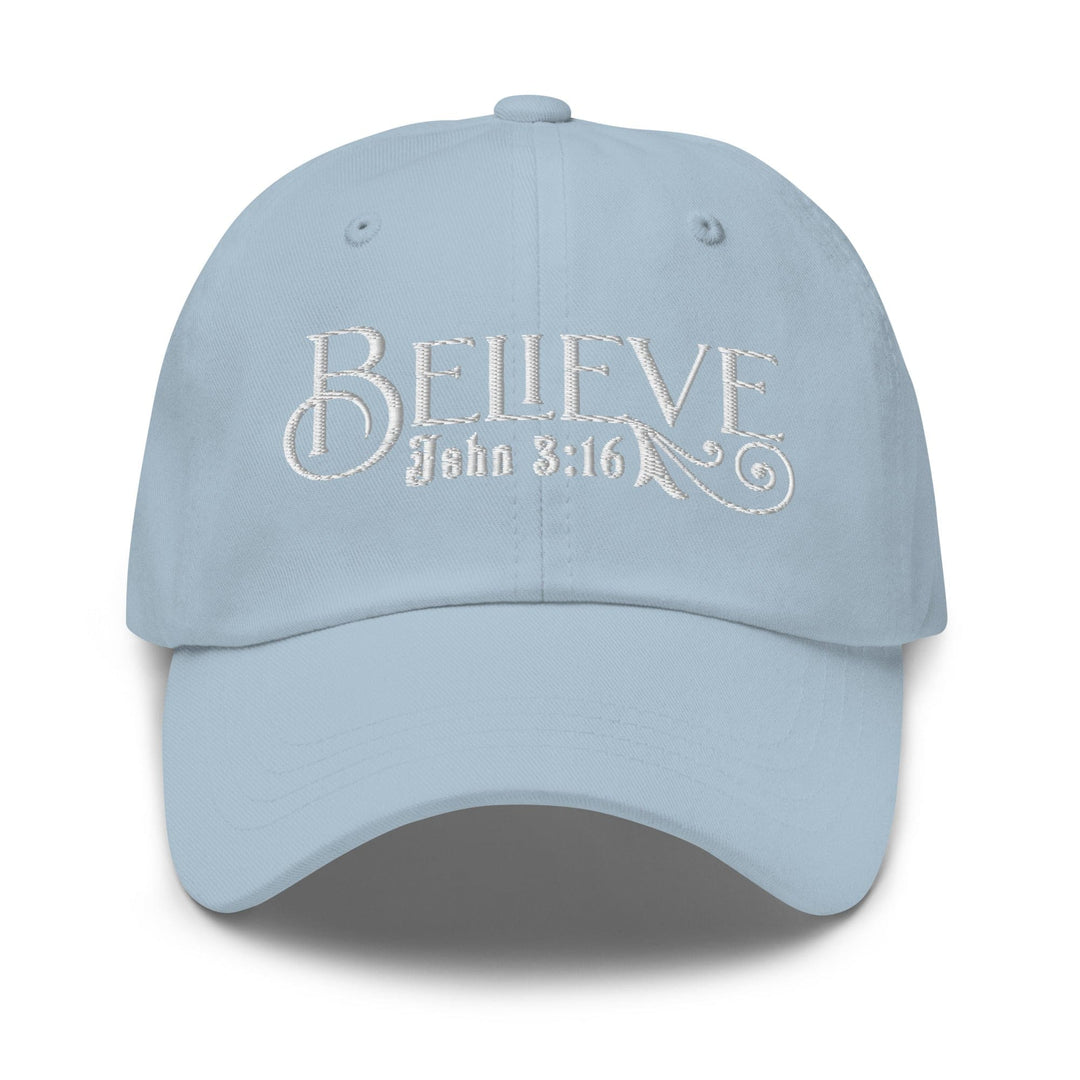 Embroidered Baseball Dad Cap Believe - John 3:16 - Unisex | Baseball Caps