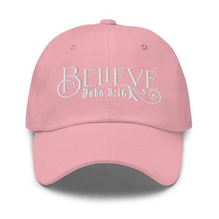 Embroidered Baseball Dad Cap Believe - John 3:16 - Unisex | Baseball Caps